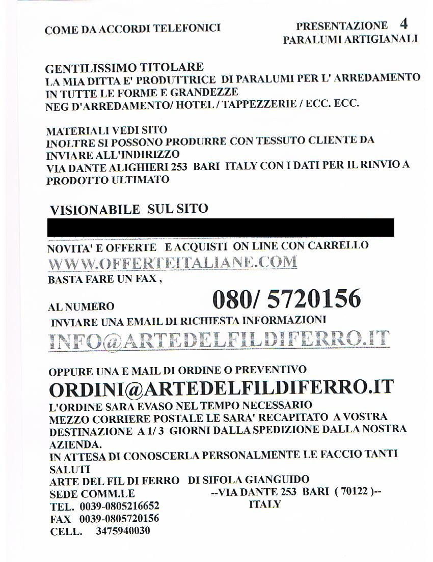 PRESENTAZIONE 4 paralumi artigianali
